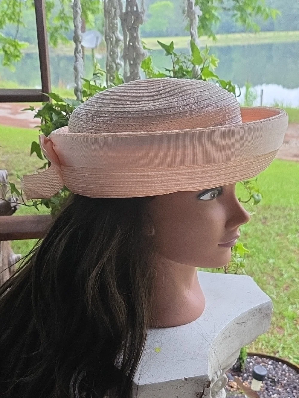 Fisk Chicago Pink Pill Box Vintage Hat With Bow Accent - Picture 3 of 9